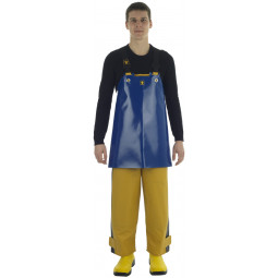 Crab work apron made of very strong oilskin fabric - back 