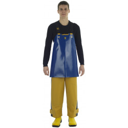 Crab work apron made of very strong oilskin fabric - back 
