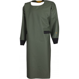 Tablier ciré pour insémination traite Eleveur - vert