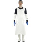  Waterproof PU oilskin work Confort apron for the food industry - White Face
