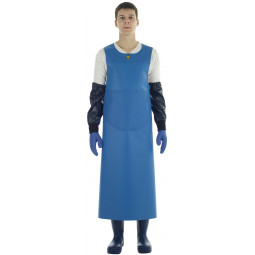 Tablier Isoconf bleu porté