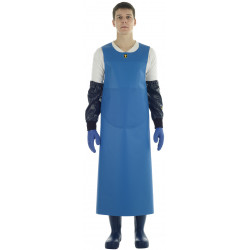 Tablier Isoconf bleu porté