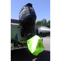 Housse protection embase moteur jaune fluo