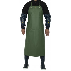 Work apron made of waterproof oilskin, insulated with Isolatech Isofranc - Face
