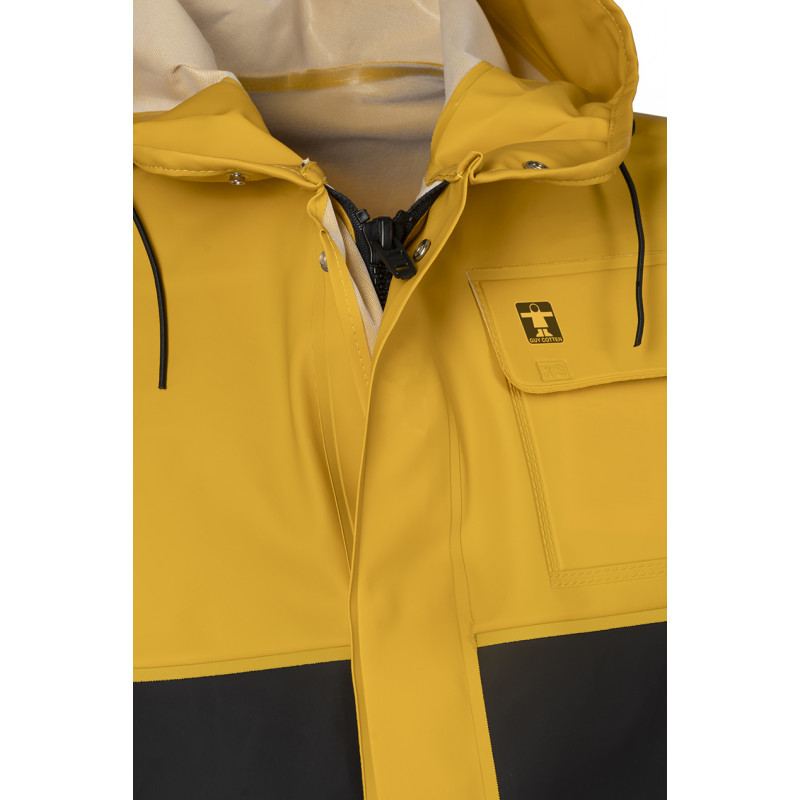 Veste ROMA Jaune Noir, détail