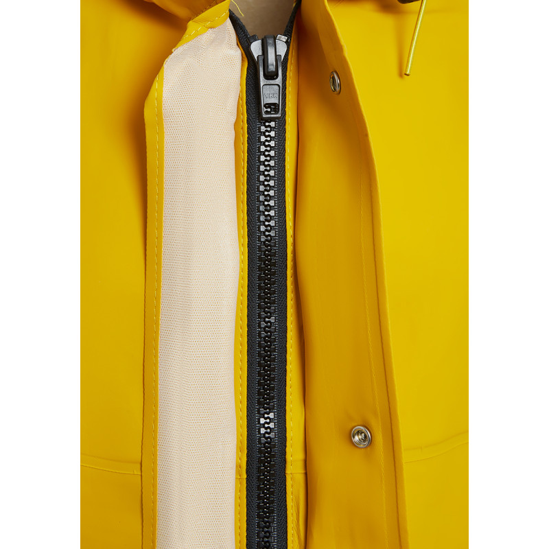 Veste ciré Alta tissu glentex - Jaune foncé - Fermeture 2
