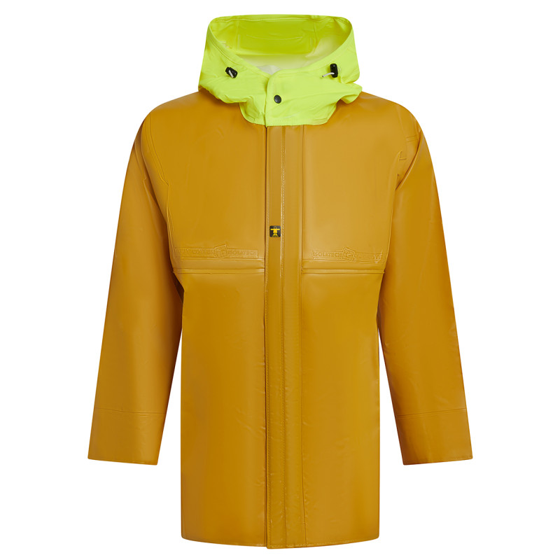 Veste ciré ISOCLAS étanche Tissu Classic jaune GUY COTTEN