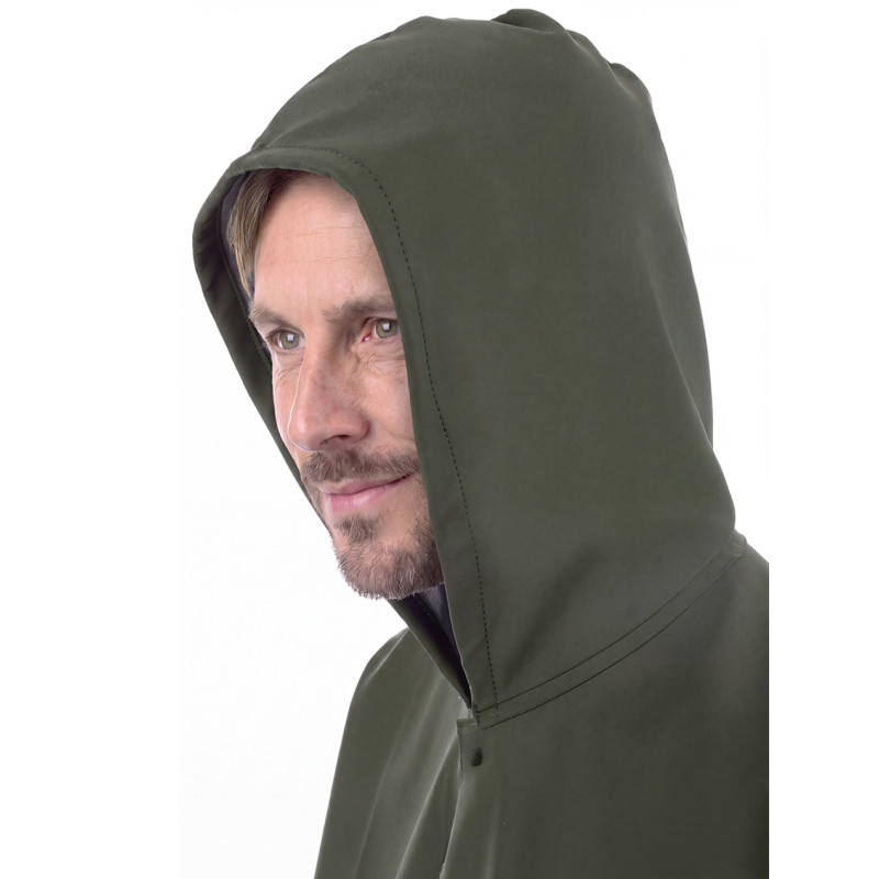 Capuche manteau long glentex vert