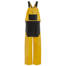 Cotte à Bretelles Tablier pour la pêche JAUNE NOIR