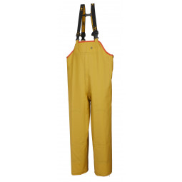 Waterproof North Sea bib and braces - Yellow