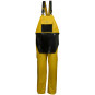 Waterproof bib and braces with apron - yellow and Black