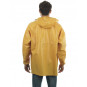 Waterproof oilskin jacket Rosbras yellow- Man back
