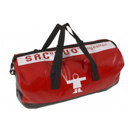 Sac ciré semi-étanche double compartiment  Duo - ROUGE