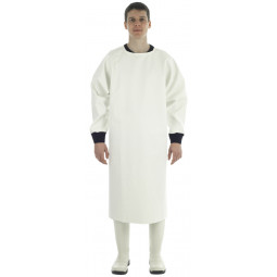 waterproof oilskin work apron white Mantal Guy Cotten - Back