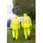 Back Isolatech jacket and macadam Trousers Hi Vis