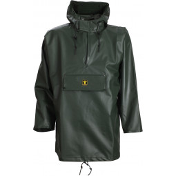 Waterproof smock Drenec in green