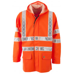 Veste ciré PARAFLASH orange HV EN ISO 20471