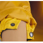 Cuff of  Yellow Waterproof oilskin Rosbras Jacket Capuche MAGIC